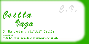 csilla vago business card
